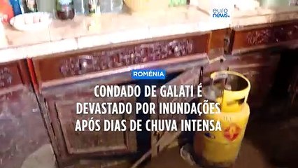 Condado romeno de Galati é devastado por inundações após dias de chuva intensa
