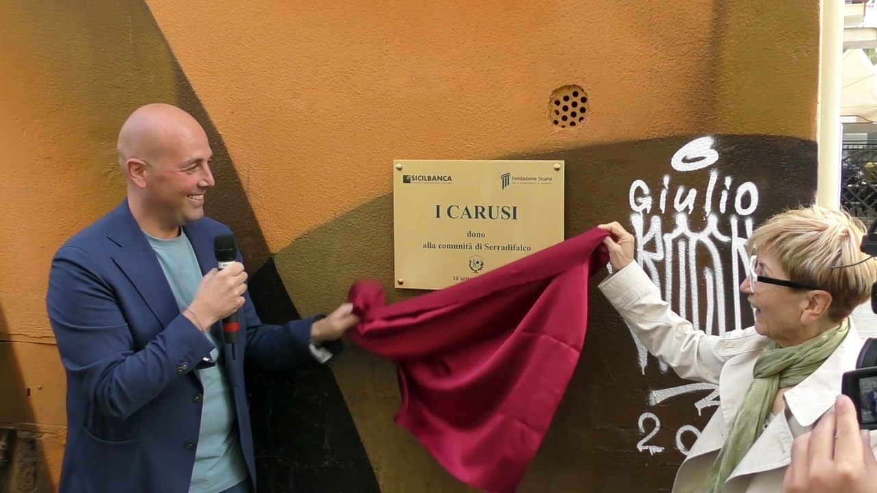 Murales: a Serradifalco inaugurata l'opera I Carusi - Video Dailymotion