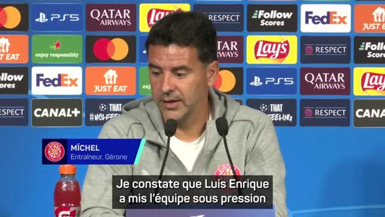Gérone - Michel : "Perdre Mbappé, c'est mauvais pour n'importe quel entraîneur"