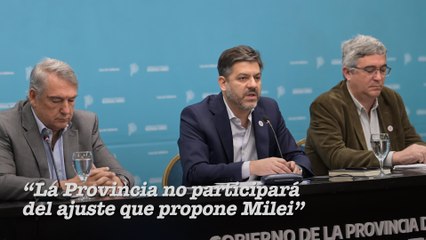 Bianco fijó posición ante el discurso de Milei y el presupuesto 2025: "La provincia no participará del ajuste que propone el presidente"