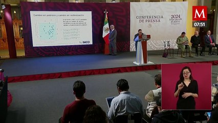 SSPC destaca disminución de la pobreza y de delitos en sexenio de AMLO