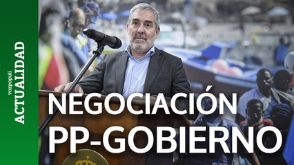 Clavijo se muestra "satisfecho" de que el Gobierno se quiera sentar a negociar con el PP