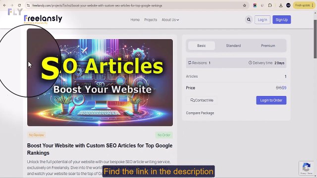 Freelansly Project - Boost Your Website with Custom SEO Articles for Top Google Rankings