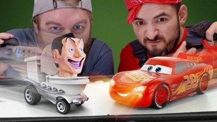 $1,000,000 DIY Car Race  Skibidi Toilet VS Lightning Mc Queen AND MORE!