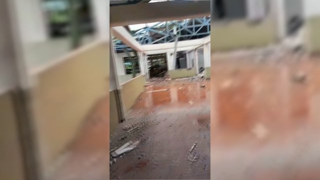 Así quedó la base militar atacada con explosivos en Arauca