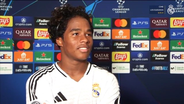 Endrick habla tras su golazo en el debut de Champions League
