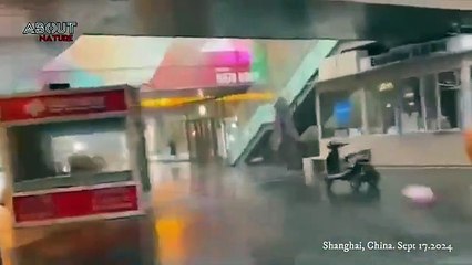 China today! Typhoon Bebinca is getting crazier after paralyzing Shanghai