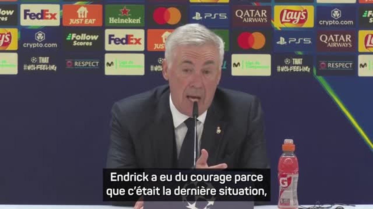 Real Madrid - Ancelotti : "Endrick a eu du courage"