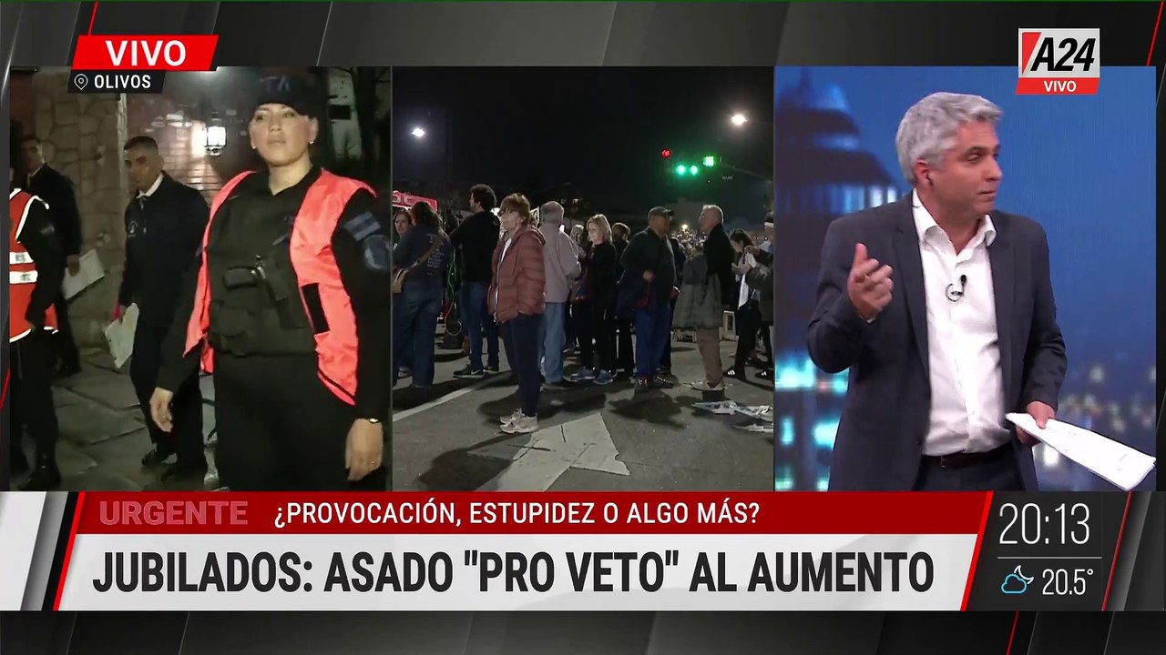 ASÍ LLEGAN LOS DIPUTADOS AL ASADO EN OLIVOS EN MEDIO DE UNA MANIFESTACIÓN