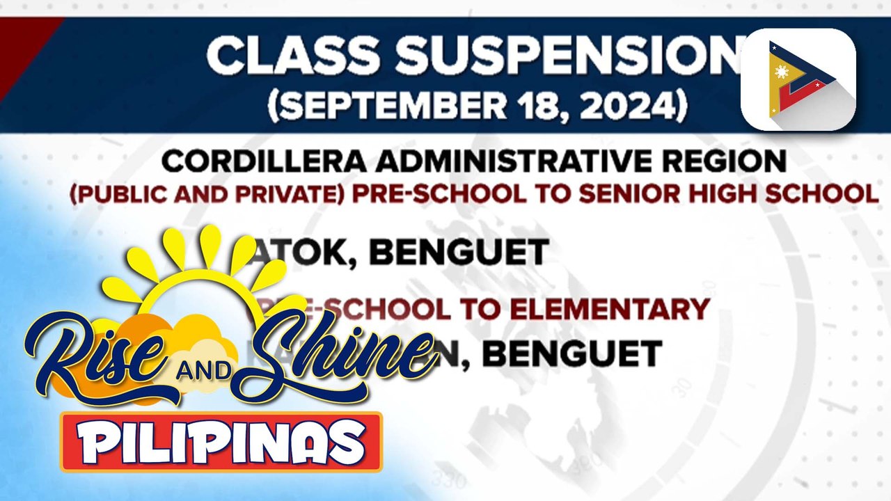 Pasok sa mga paaralan sa ilang lugar sa bansa, suspendido pa rin ngayong araw dahil sa Habagat at Bagyong #GenerPH
