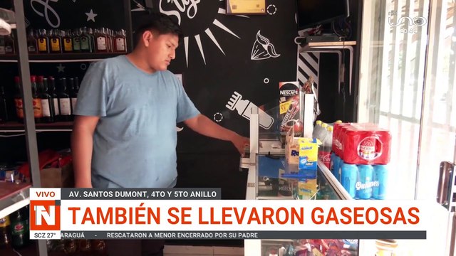 robaron dinero de una licorería en la avenida Santos Dumont