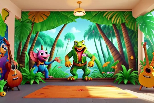 Caiman's SONG KidsMusic-kidssongs-nursery rhymes-kids story time-DancingAnimals-CreativePlaytime