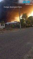 Mount Isa police rescue dogs during industrial fire