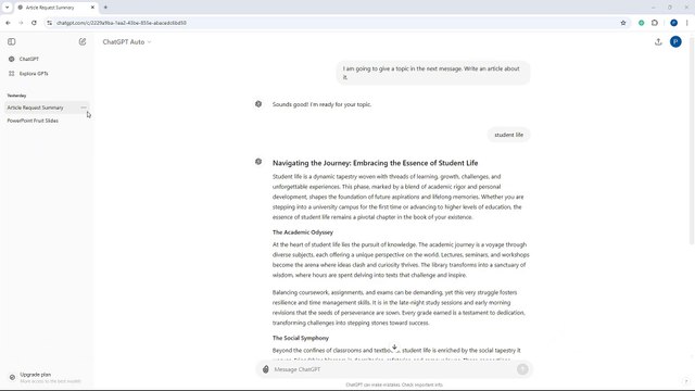 ChatGPT Course Section 55 Managing Shared Links