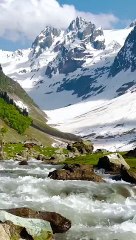 Sukoon wali zindagi. #Nature #gilgitbiltistan #kashmir #trevel #trevelshorts #watercolor #mountains