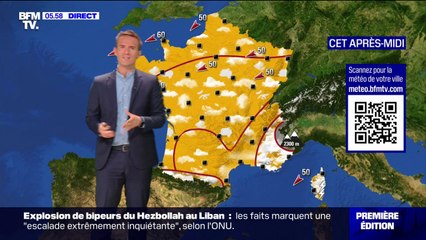 Des conditions météos ensoleillées, sauf en Corse où des pluies soutenues sont toujours à prévoir