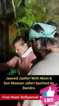 Jaaved Jaaferi With Mom & Son Meezan Jaferi Spotted At Bandra Viral Masti Bollywood