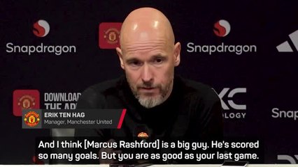 Download Video: Ten Hag backs 'big guy' Rashford to be United's difference-maker