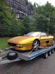 Ferrari.   gold.    dans le jura.      lulu du jura