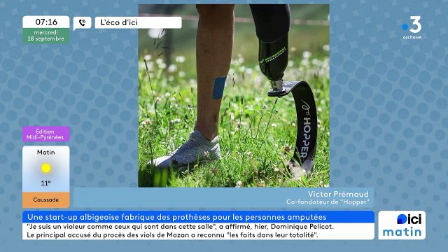 La start-up Hopper crée des prothèses pour sportifs amateurs