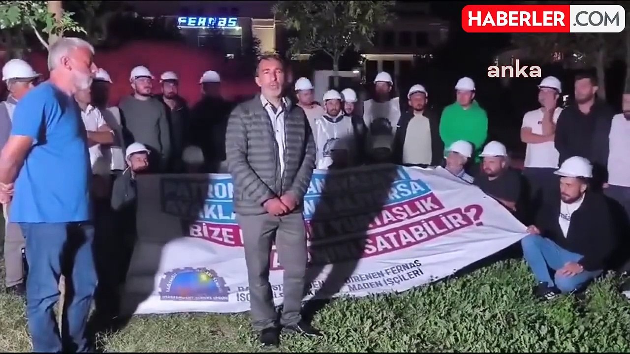 Fernas Madencilik İşçileri Eylemlerine Devam Ediyor