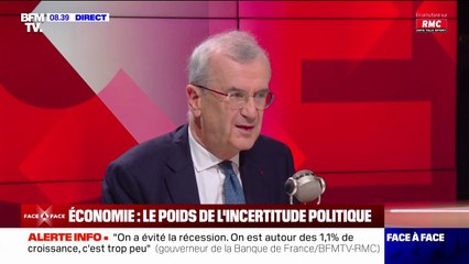 François Villeroy de Galhau (gouverneur de la Banque de France): "Nous avons trop de dette et nous n'avons pas assez de croissance"