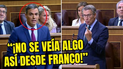 Feijóo noquea a Sánchez por su 'ley Begoña': "No se veía una cosa así desde Franco"