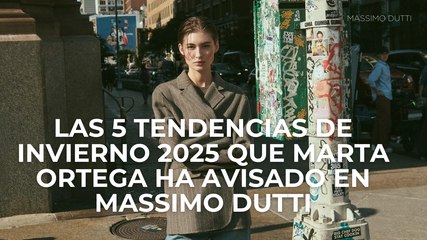 Las 5 tendencias de Invierno 2025 que Marta Ortega ha avisado en Massimo Dutti