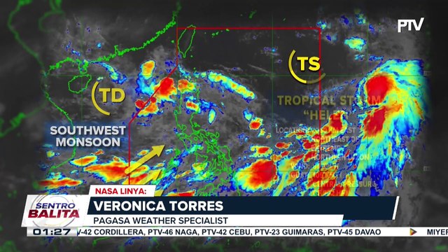 Bagyong Helen, nasa loob na ng PAR at patuloy na pinalalakas ang habagat