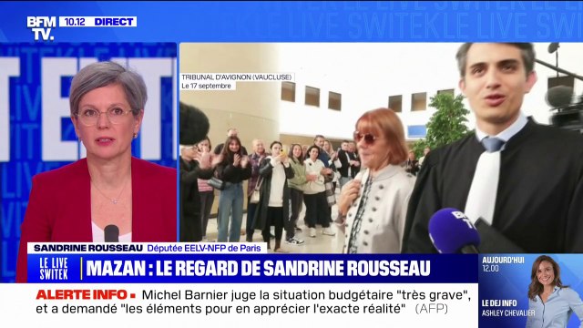 Procès des viols de Mazan: Sandrine Rousseau condamne un système de fabrique du mal