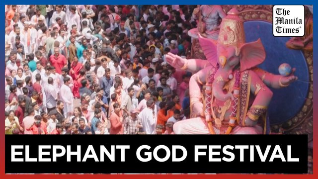 Ganesha idols procession to immersion in Mumbai as festival ends in India