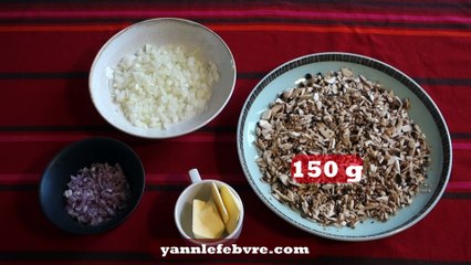 Duxelles de champignons: simple et rapide (ne pas confondre avec duxelle)