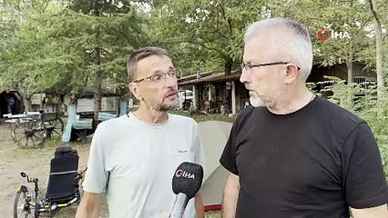 Bisikletiyle Belçika'dan yola çıktı, Düzce'ye vardı