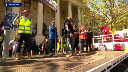 Thousands of construction workers rally in Melbourne and Sydney