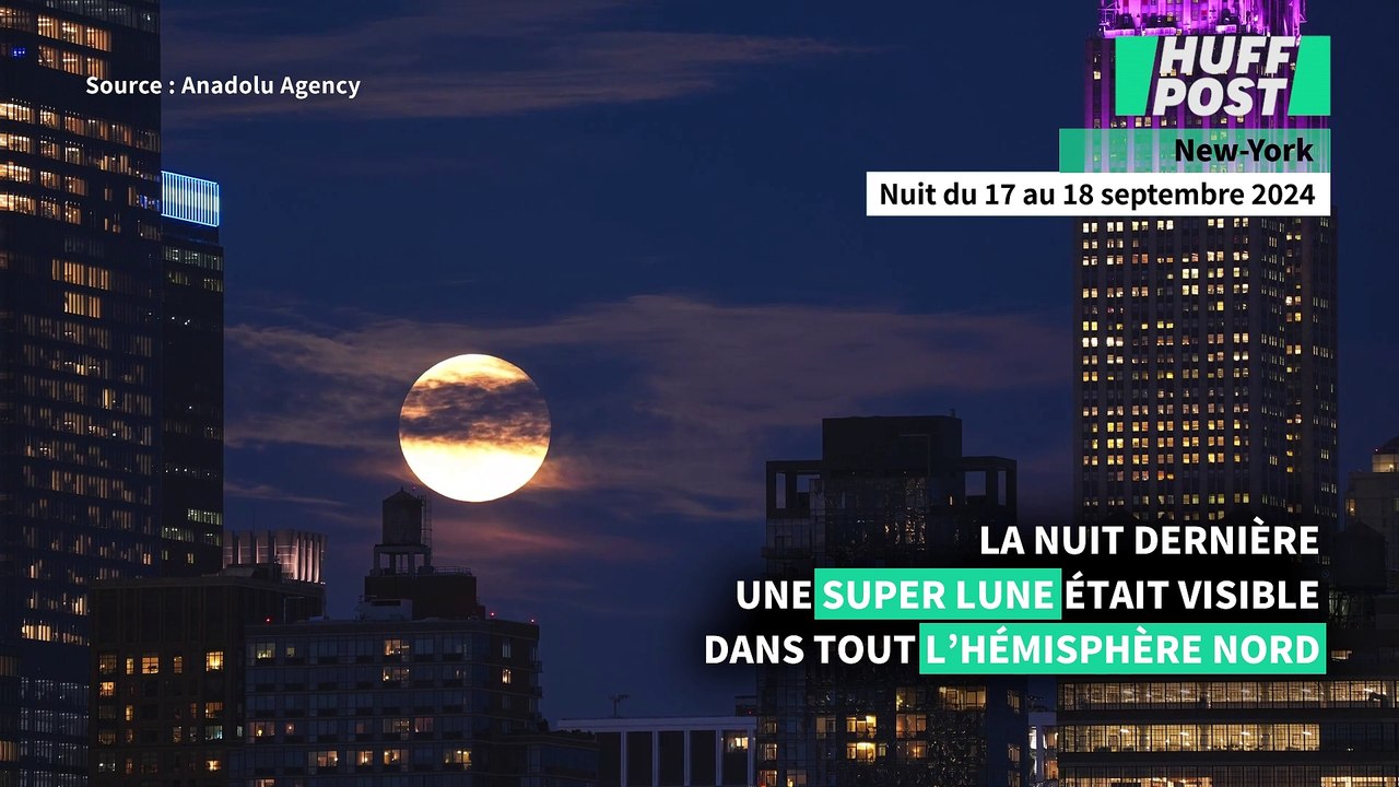 Les images majestueuses de la super Lune cette nuit