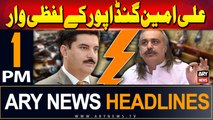 ARY News 1 PM Headlines | 18th September 2024 | Ali Amin Gandapur Vs Governor KPK