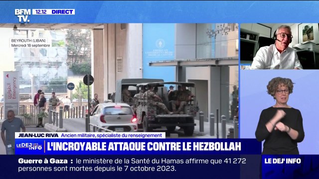Jean-Luc Riva (ancien militaire et spécialiste du renseignement), sur les bipeurs piégés au Liban: Parmi les ennemis du Hezbollah, il n'y a que le Mossad qui peut réussir un coup pareil