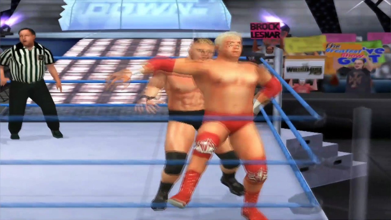 WWE Brock Lesnar vs Chuck Palumbo SmackDown 17 October 2002 | SmackDown Shut your mouth PCSX2