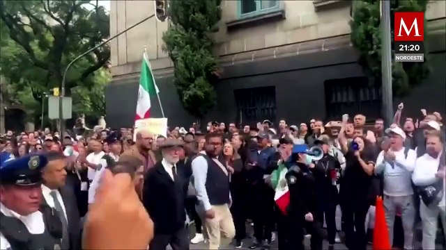 Trabajadores del Poder Judicial protestan frente a la SCJN en apoyo a Norma Piña
