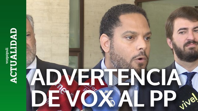 Vox avisa al PP: Todos los gobiernos, en riesgo