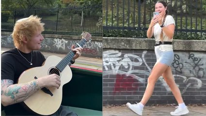 Runner serenaded by Ed Sheeran in viral video describes ‘surreal’ moment