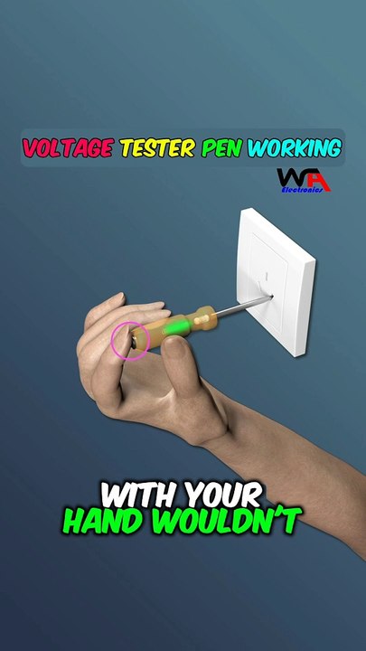 Working of Voltage Tester/ Voltage Pen Explained with 3D Animation