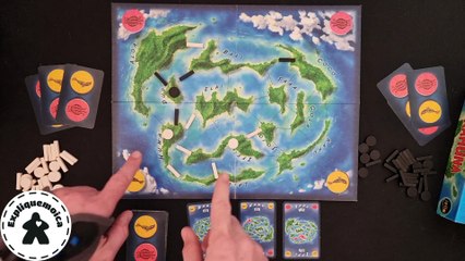 présentation rapide du jeu de société ️ KAHUNA ️ #expliquemoica   @IelloFrance   ​