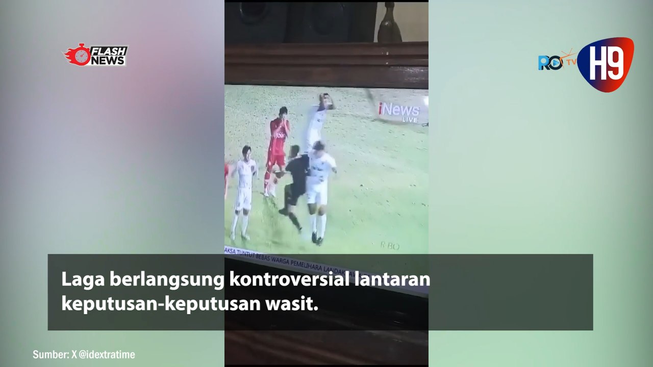 Heboh Wasit Dipukul Pemain Saat Laga Sepakbola PON XXI
