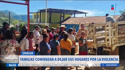 Familias sinaloenses comienzan a dejar sus hogares por la violencia
