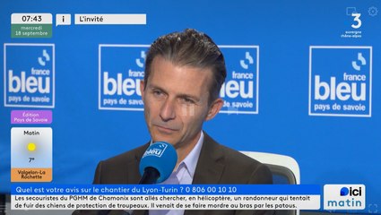 Invité France Bleu Pays de Savoie du 18 septembre