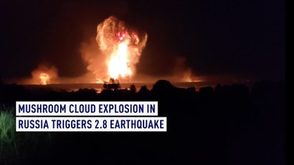 Download Video: Mushroom cloud explosion in Russia triggers 2.8 quake