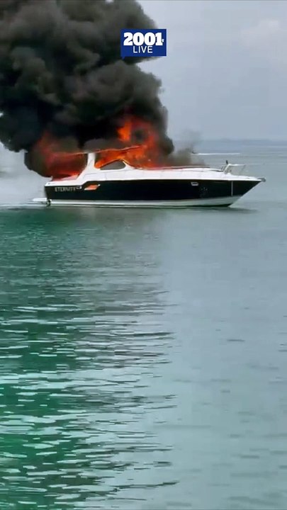 Yate se incendió en las Islas del Rosario