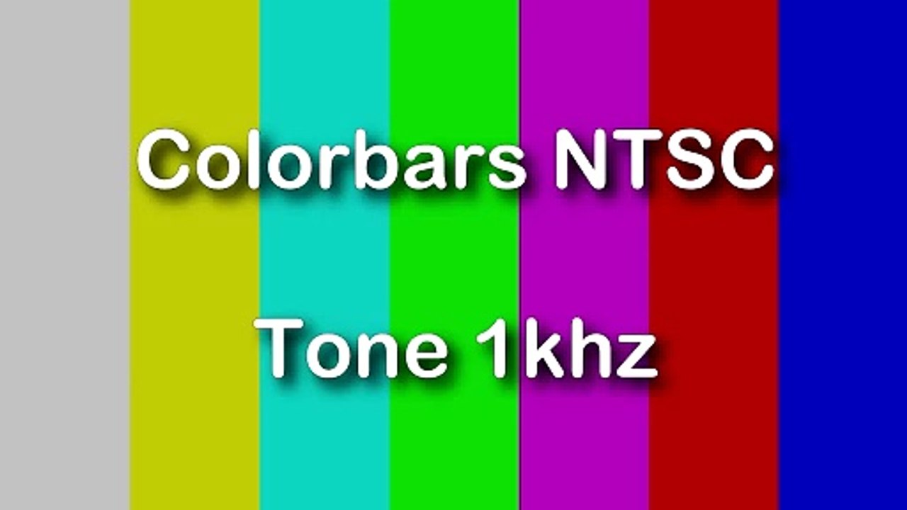 ColorBars NTSC + Tone 1khz