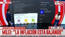 Javier Milei festeja los números de la inflación: 